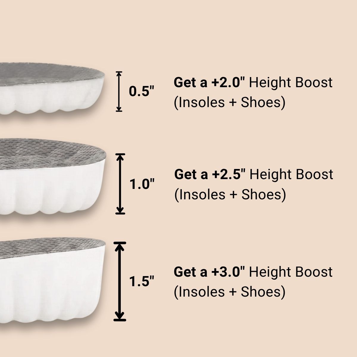 Steppns® Height Booster Insoles!